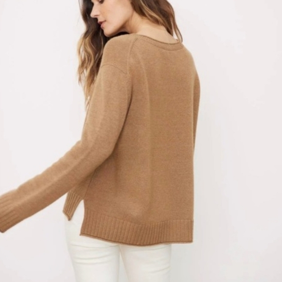 Jenni Kayne Brown Lightweight Knit Everyday Sweater - Picture 3 of 15
